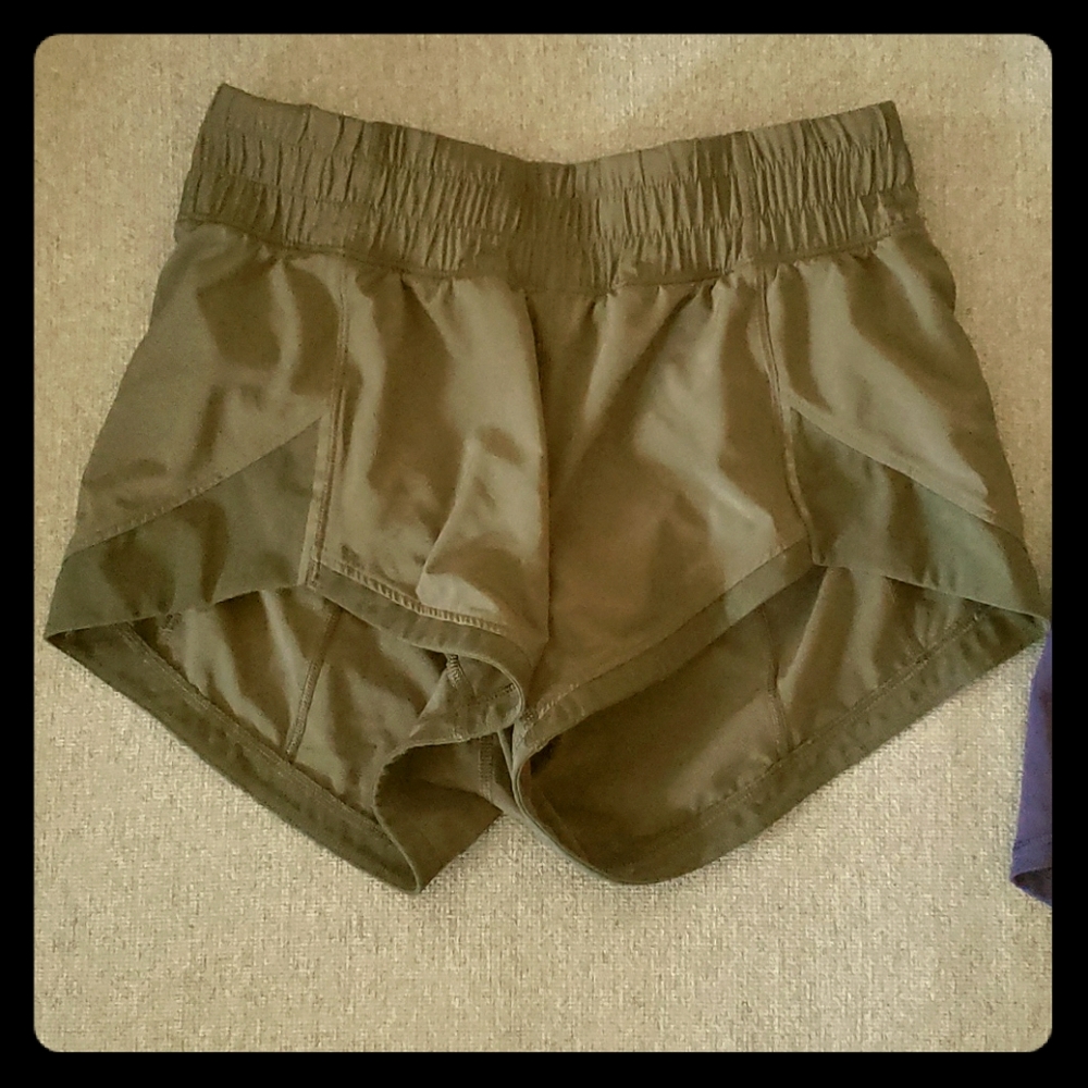 Lululemon Army Green Shorts